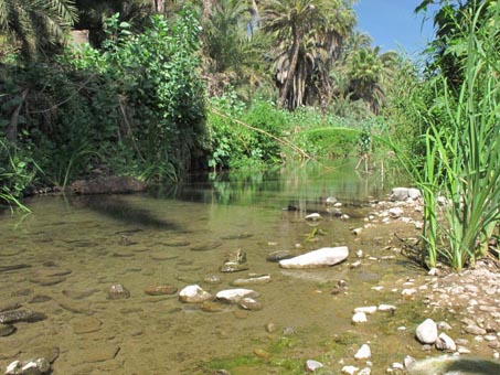 Bottomless river bed